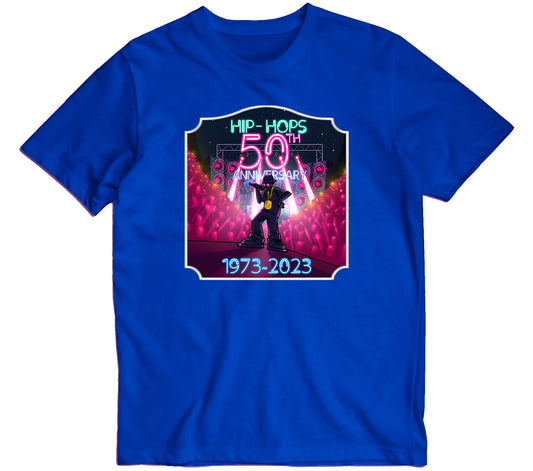 Hip-hops 50th Anniversary Royal Blue T-Shirt