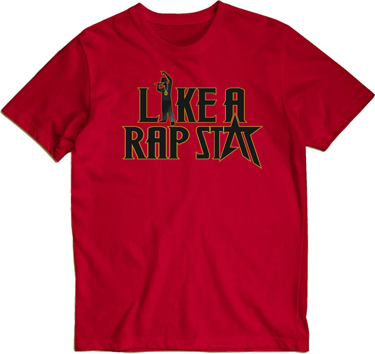 Like A Rap Star Trademarked Logo Red T-Shirt