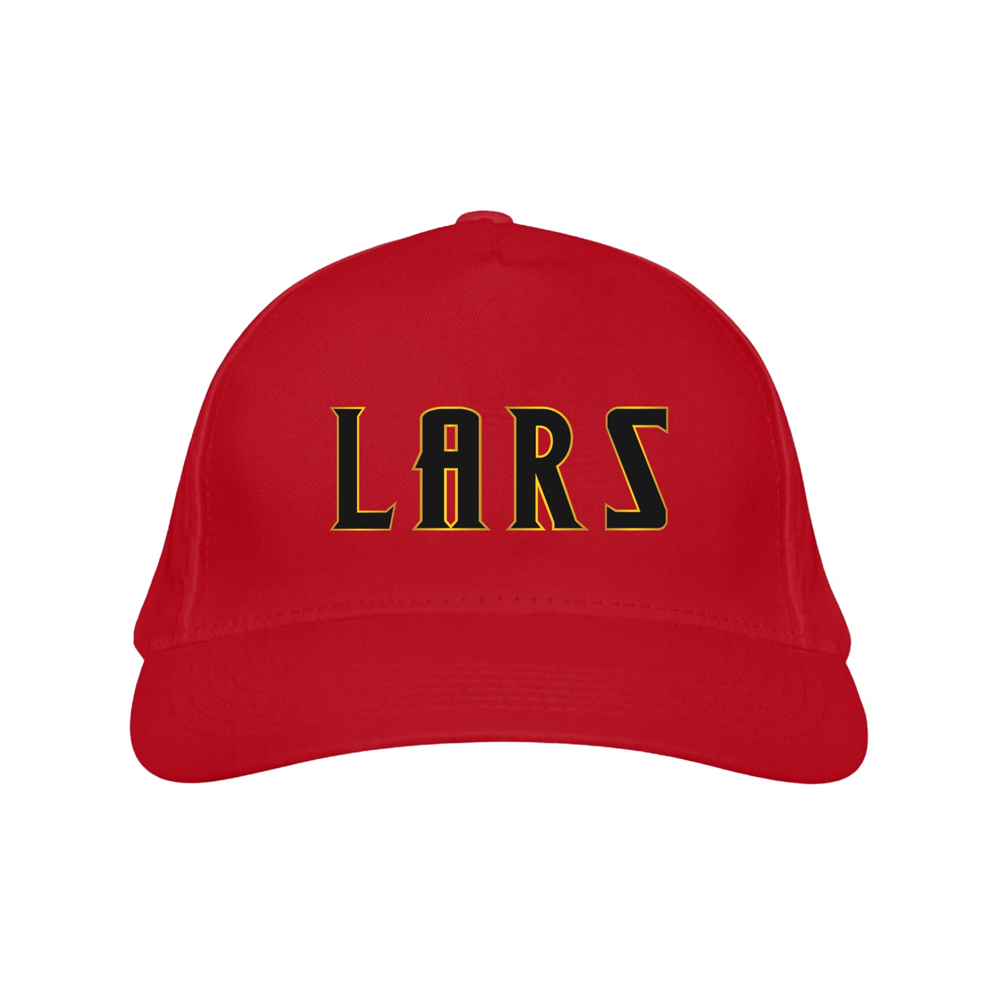 Like A Rap Star LARS Embroidered Red Fitted Hat